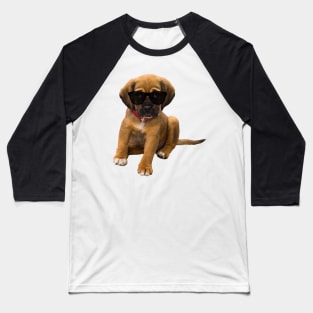 Sad Puppy With Sunglasses Baseball T-Shirt